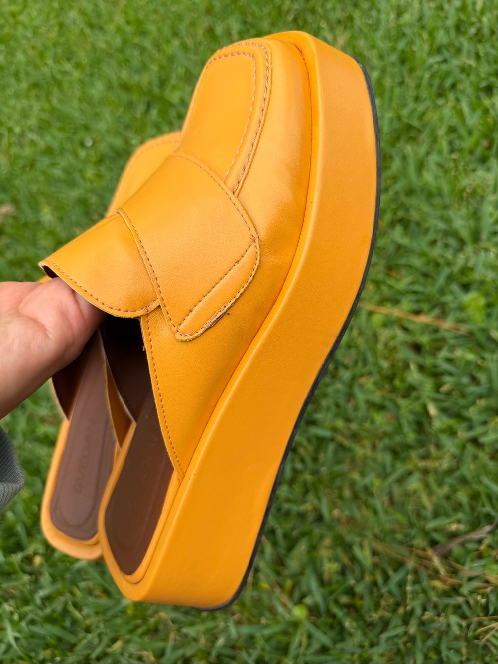 Alohas SVEGAN Tempera Fisherman-Inspired Platform Mule Loafers – Size US 8.5 - Picture 12 of 12